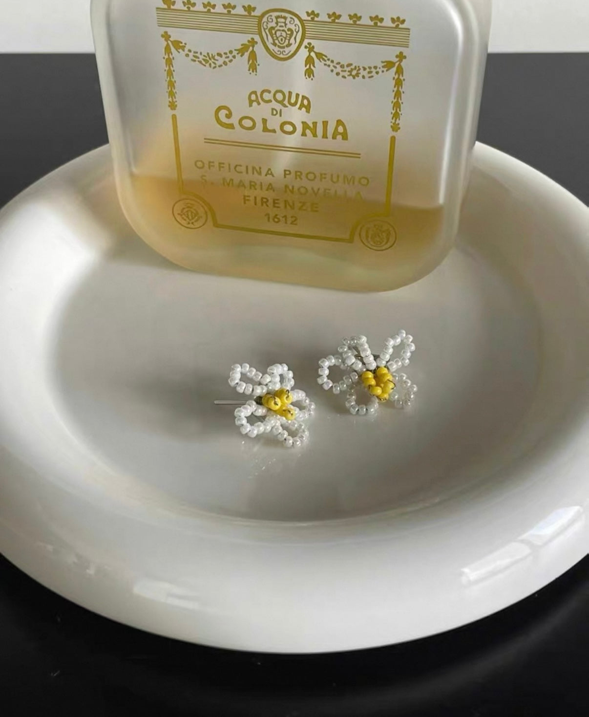 Handcrafted playful floral earrings