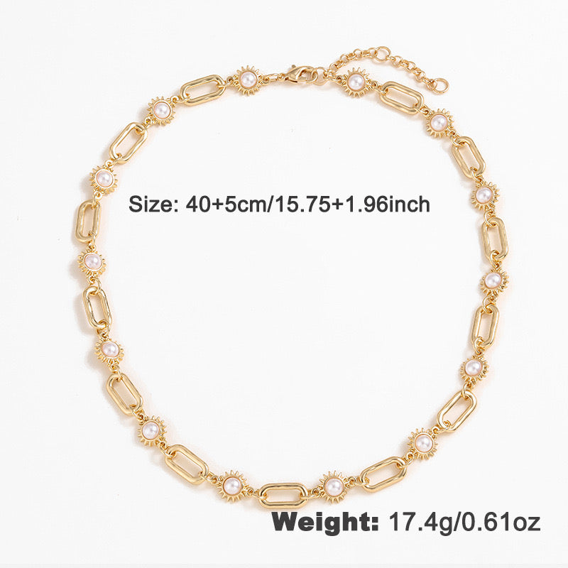 Women's Bohemian Imitation Pearl Necklace
