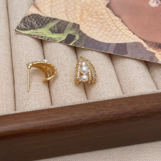 Lace Faux Pearl Earrings – Elegant, Lightweight & Timeless Everyday Jewelry