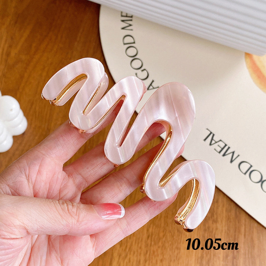 Women's Big wave dopamine big hair clip grab clip