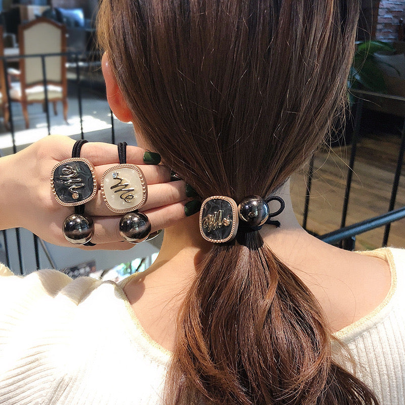 Women's hair band Korean high-end hair band that does not damage the hair, shell bright daily personality