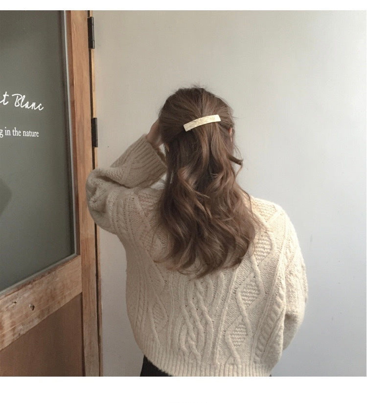 Women's Dopamine Spring and Summer Elegant Simple Clip Floral Hair Clip