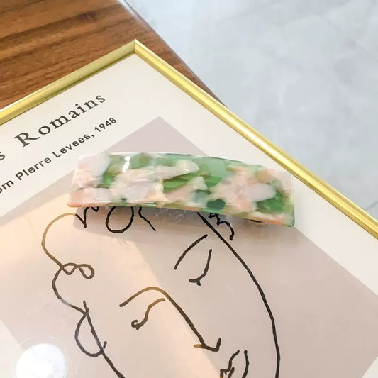 Women's Dopamine Spring and Summer Elegant Simple Clip Floral Hair Clip