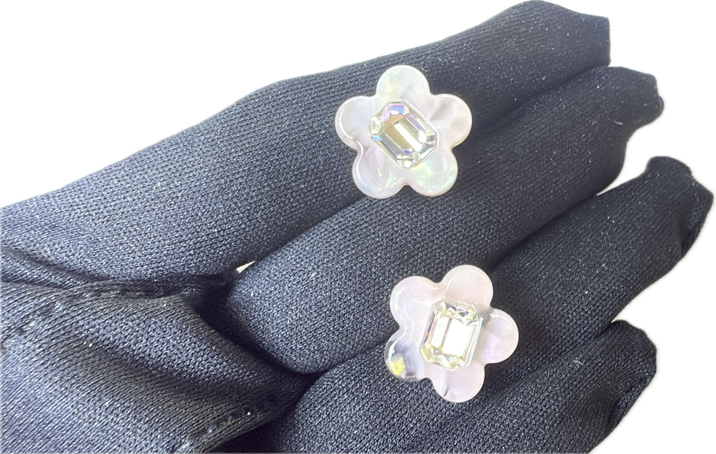 Sakura Pink Flower Zircon Earrings, Sweet Elegant 18K Gold Plated 925 Sterling Silver, Hypoallergenic Jewelry for Women
