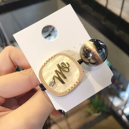 Women's hair band Korean high-end hair band that does not damage the hair, shell bright daily personality